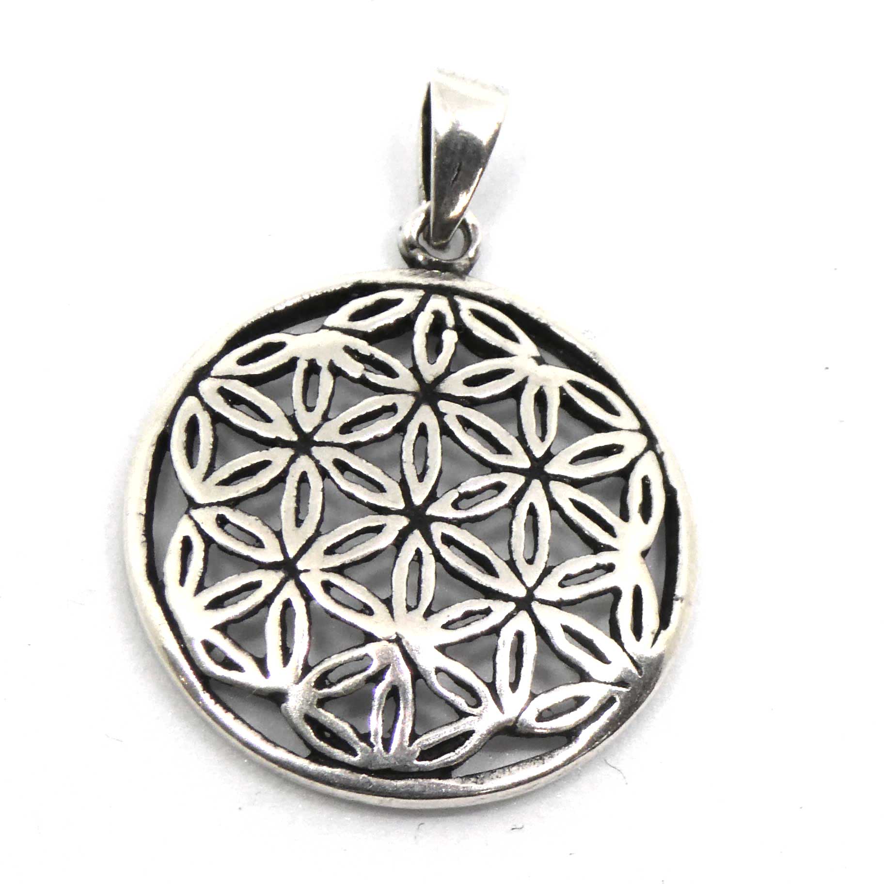 Blume des Lebens Kettenanhänger Silberschmuck
