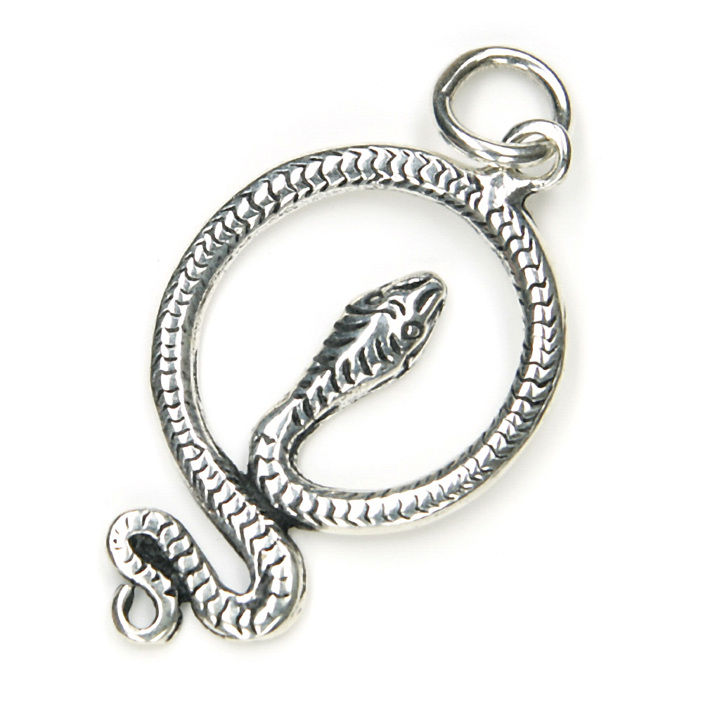 Schlange Kettenanhänger Silberschmuck 